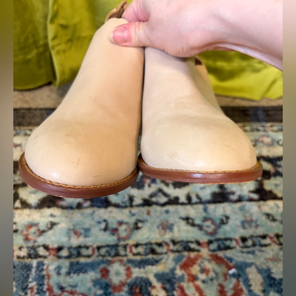Kelsi Dagger Brooklyn Kadeja Tan Leather Ankle Booties. Size 11. Retail $168 - Picture 7 of 11